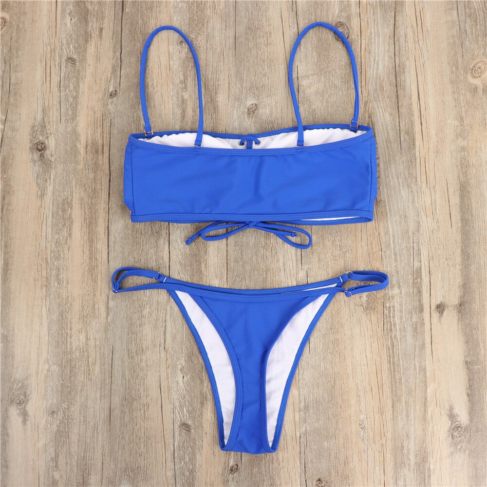 Wire Free Brand Swimwear Women Swimsuit Sexy Push Up Micro Black Red Bikinis Set Swimming Suit Beachwear 2021 Summer Brazilian