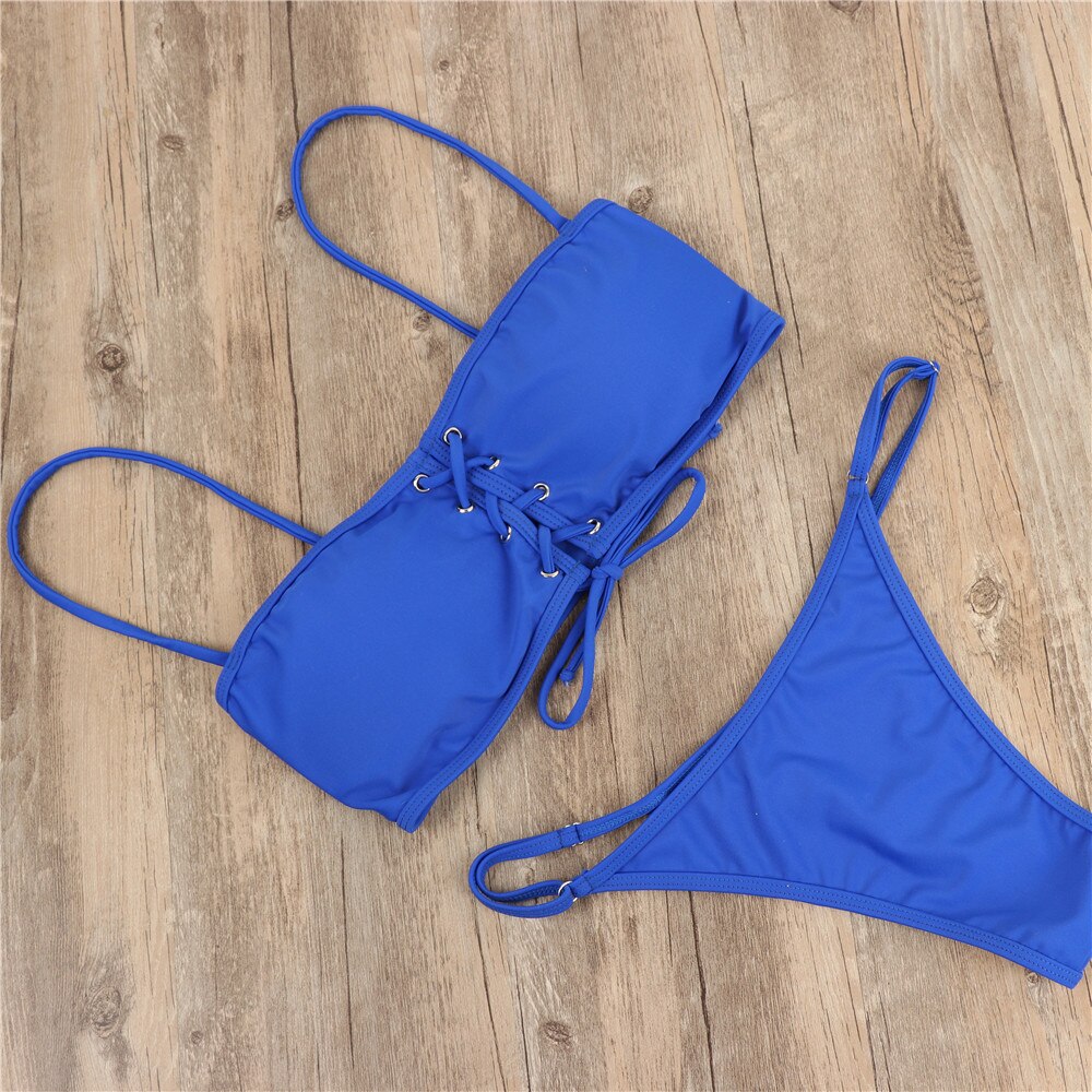 Wire Free Brand Swimwear Women Swimsuit Sexy Push Up Micro Black Red Bikinis Set Swimming Suit Beachwear 2021 Summer Brazilian