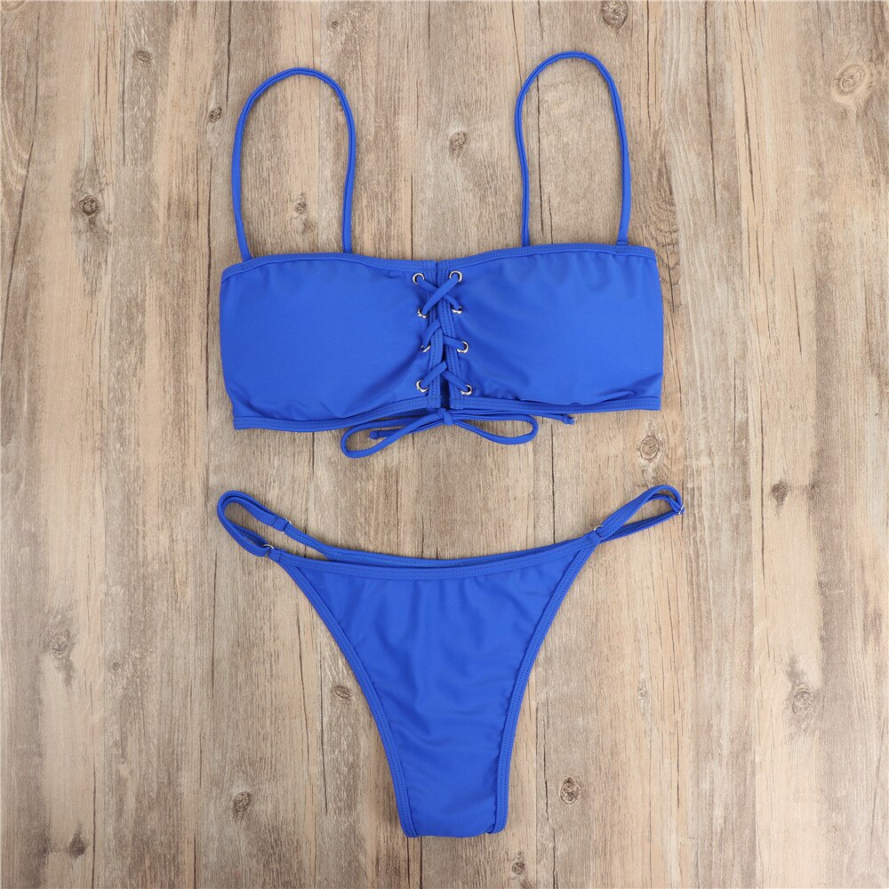 Wire Free Brand Swimwear Women Swimsuit Sexy Push Up Micro Black Red Bikinis Set Swimming Suit Beachwear 2021 Summer Brazilian