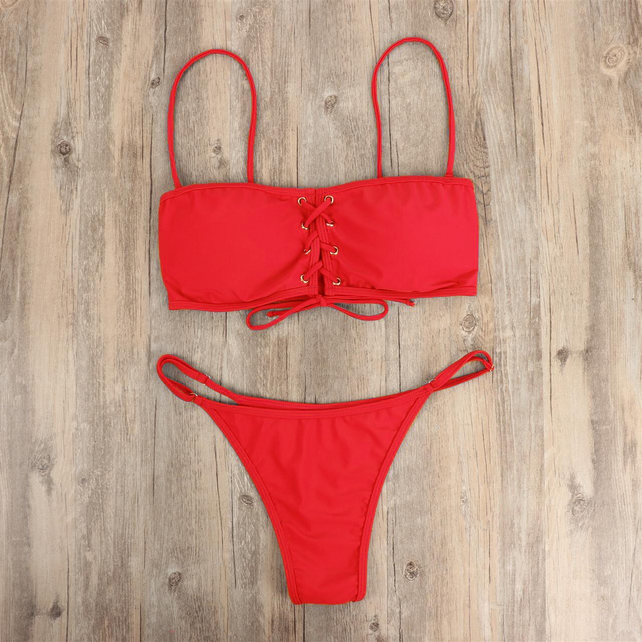 Wire Free Brand Swimwear Women Swimsuit Sexy Push Up Micro Black Red Bikinis Set Swimming Suit Beachwear 2021 Summer Brazilian