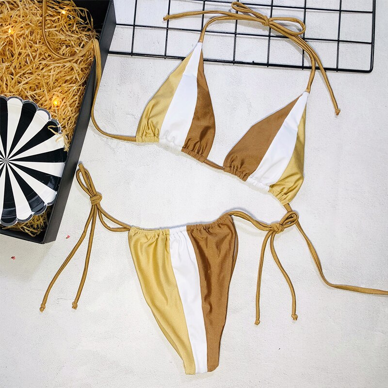 Peachtan Halter leopard bikini 2020 ladies swimwear women Sexy swimsuit Female bathing suit Summer beach wear Micro bikini set Peachtan Halter leopard bikini 2020 ladies swimwear women Sexy swimsuit Female bathing suit Summer beach wear Micro bikini set