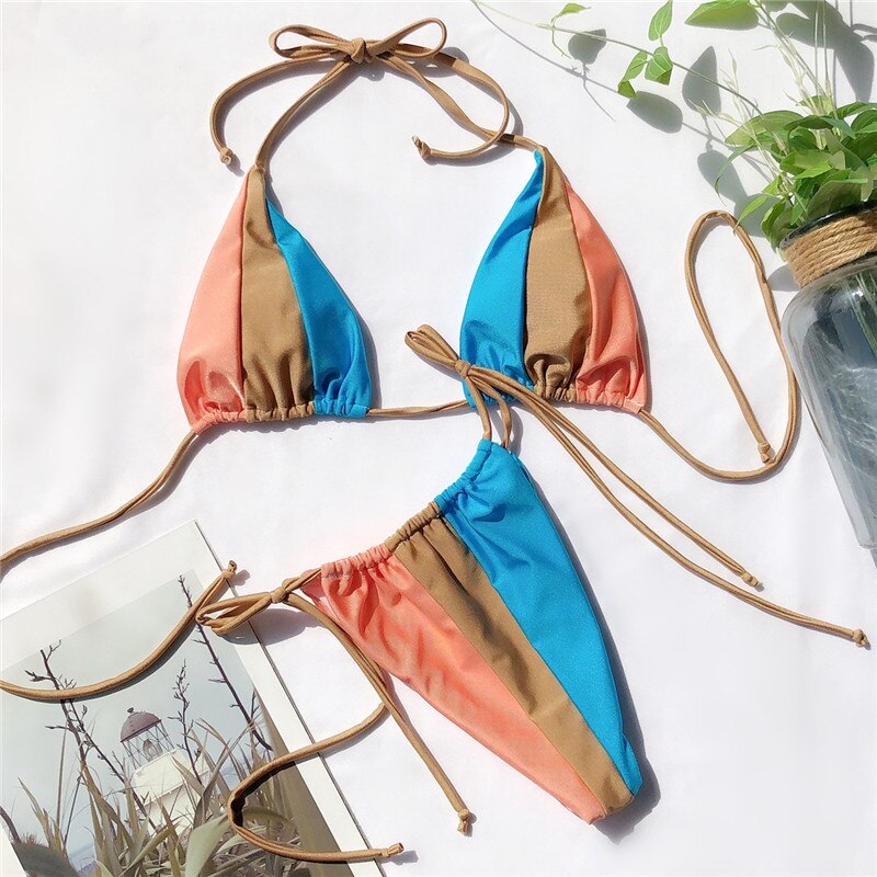 Peachtan Halter leopard bikini 2020 ladies swimwear women Sexy swimsuit Female bathing suit Summer beach wear Micro bikini set Peachtan Halter leopard bikini 2020 ladies swimwear women Sexy swimsuit Female bathing suit Summer beach wear Micro bikini set